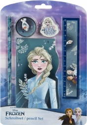 Školní set FROZEN – potlood, gum, liniaal, notitieblok (5 stuks)