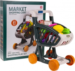 Interactieve winkelwagen met licht en muziek, 41-delig – Groen