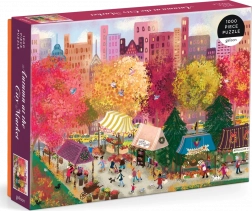 Puzzel Herfst op de stadsmarkt 1000 stukjes Galison