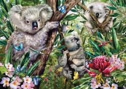 Puzzel Koala-familie 500 stukjes