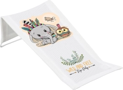 Textiel badzitje voor baby Wild & Free – olifant, wit