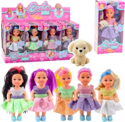 Mini pop met jurkje en hondje