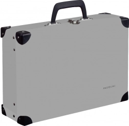 Koffertje PASTELINI van laminaat, grijs