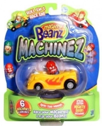 Mighty Beanz Machinez raceautootje met verzamelboon