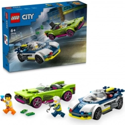 Lego City politieachtervolging met muscle car 60415