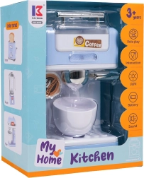 Interactief capsulekoffiezetapparaat voor kinderen, blauw