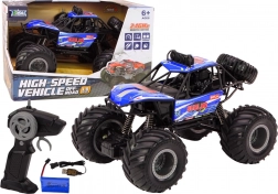 RC terreinwagen 1:8 blauwe schokdempers