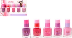 Create It! set van vijf nagellakjes voor kinderen