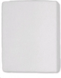 Frotté hoeslaken voor kinderbedje wit 120 × 60 cm
