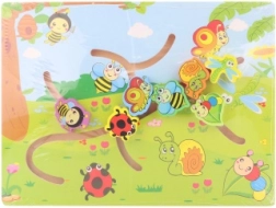 Houten doolhof met dieren