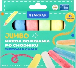 Set gekleurde krijtjes 6 stuks