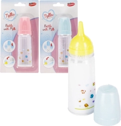 Babyflesje voor pop met stromende melk