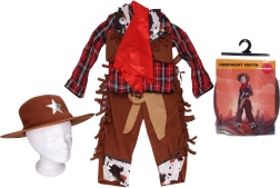 carnavalskostuum cowboy M 110–120 cm