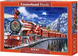Puzzel 1000 stukjes – kersttrein SANTA