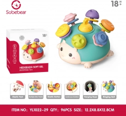 Multifunctioneel zintuiglijk speeltje egel voor de allerkleinsten