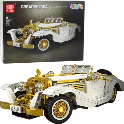 Constructieset Retro auto K500 wit-goud