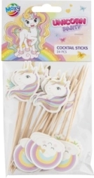 Cocktailprikkers Eenhoorn, 24 stuks