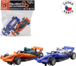 Vervangende formulewagens voor autoracebaan 1:43 – 2 stuks