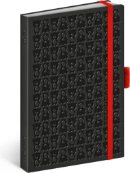 NOTIQUE notitieboek TERIBEAR, zwart, gelinieerd, 9 × 13 cm