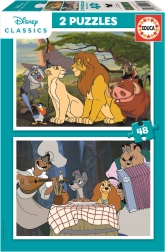 Educa Puzzel Disney Dieren 2x48 stukjes