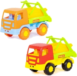 Speelgoed gemeentewagen met container Salute