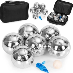 Pétanqueset met 6 ballen, etui en accessoires