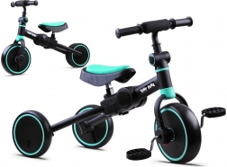 Tiny Bike 3-in-1 kinderloopfiets, driewieler en balansfiets – Turquoise