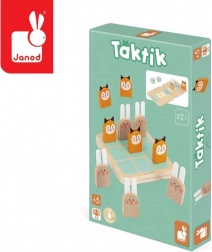 Janod - Twee strategische spellen in één: Boter, kaas en eieren en Tactiek Race voor kinderen vanaf 5 jaar