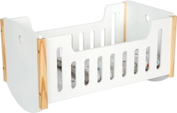 Houten poppenwieg in Scandinavisch design