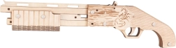 Woodcraft houten 3D-puzzel rubberband-wapen Mossberg