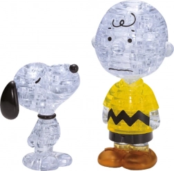 HCM KINZEL 3D kristalpuzzel Snoopy en Charlie Brown – 77 stukjes