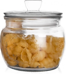 Glazen voorraadpot 600 ml met deksel