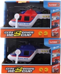 Batterij-aangedreven politiehelikopter met licht en geluid