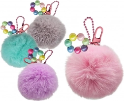 Pluizige sleutelhanger 8 cm