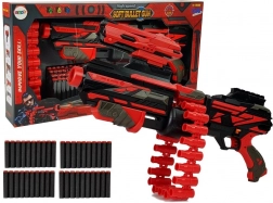 Grote rood-zwarte foamgeweer