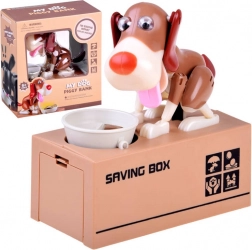 Interactieve spaarpot Hond eet munten