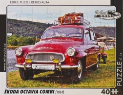 Puzzel Retro auto Škoda Octavia Combi 1964, 40 stukjes