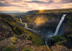 Ravensburger puzzel 1000 stukjes – waterval Háifoss, IJsland