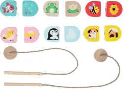 Cubika Waar wonen we – houten rijgset voor kinderen