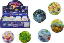 Lichtgevende bal met noppen dinosaurussen 7 cm