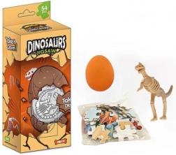 Puzzel 30 stukjes dinosaurus en ei met skelet