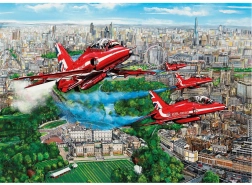 Puzzel Red Arrows boven Londen 1000 stukjes