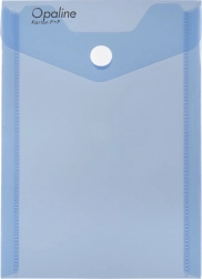 Documentenmap met drukknoop A6 staand Opaline blauw