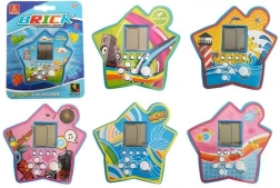Pocket elektronische Tetris-spel in stervorm – blauw