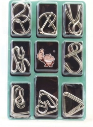 Metalen puzzel – set van 3 logische raadsels voor kinderen en volwassenen