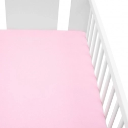 Jersey hoeslaken voor ledikant 120×60 roze NEW BABY