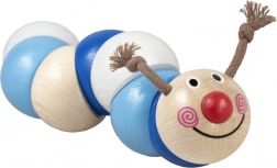 Detoa houten rups - blauw