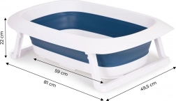 Opvouwbaar babybadje met afvoer Ecotoys – Fudge