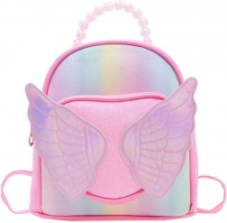 Kinder Rugzak in Roze met Glinsterende Vleugels
