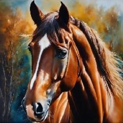 Diamantmozaïek – klassiek paard